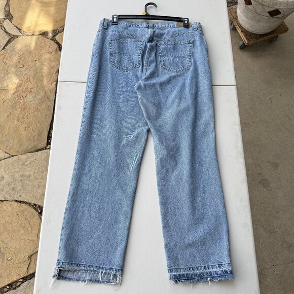 High-Waisted Straight Leg Jeans – Size 16 - Picture 2 of 4